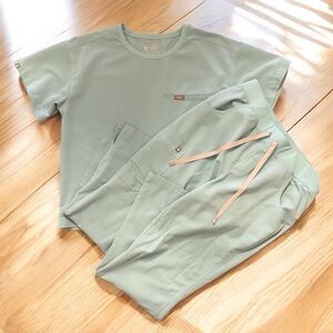 FIGS | Sea Glass Set: Canela Top/Kade Bottom